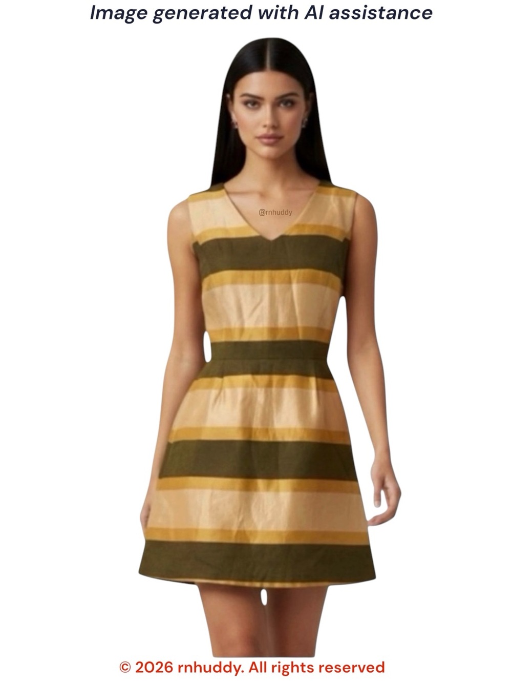 Fossil size 2 silk blend striped sheath fit & flare mini dress